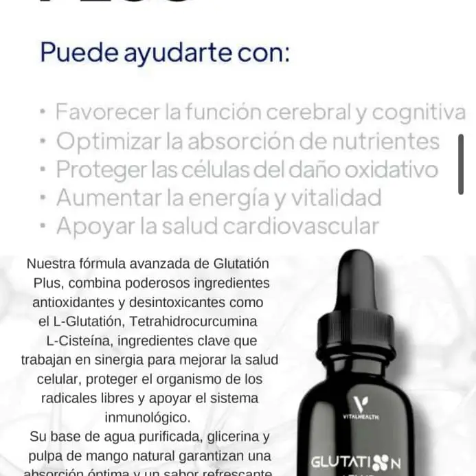 Glutation PLUS VitalHealth El Antioxidante Maestro's photo #4
