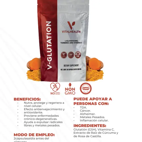 V-GLUTATION VitalH|Antioxidante celular natural's photo #2