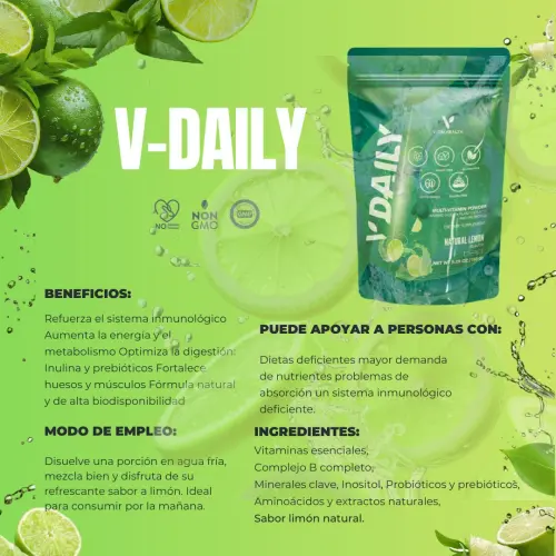 V-DAILY|Probióticos-Prebioticos-Vitaminas-Minerales-Aminoacidos's photo #3